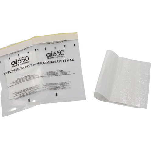 Bolsos plásticos amistosos de la presión de Eco 95 Kpa de la cremallera doble del bolsillo para el Biohazard líquido