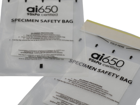 Bolso impermeable que se puede volver a sellar médico del espécimen de la cerradura de la cremallera del bolso PE del Biohazard de encargo para el laboratorio
