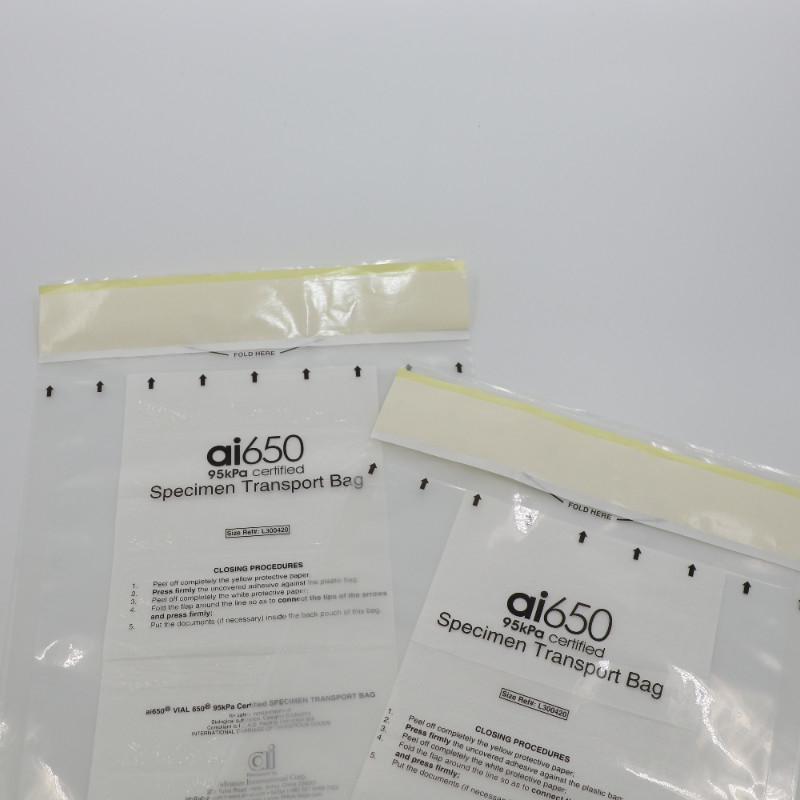 7 Puertas de bolsillo absorbentes con ranuras 95kPa Bolsas para ONU 2814 ONU 2900 ONU 3373