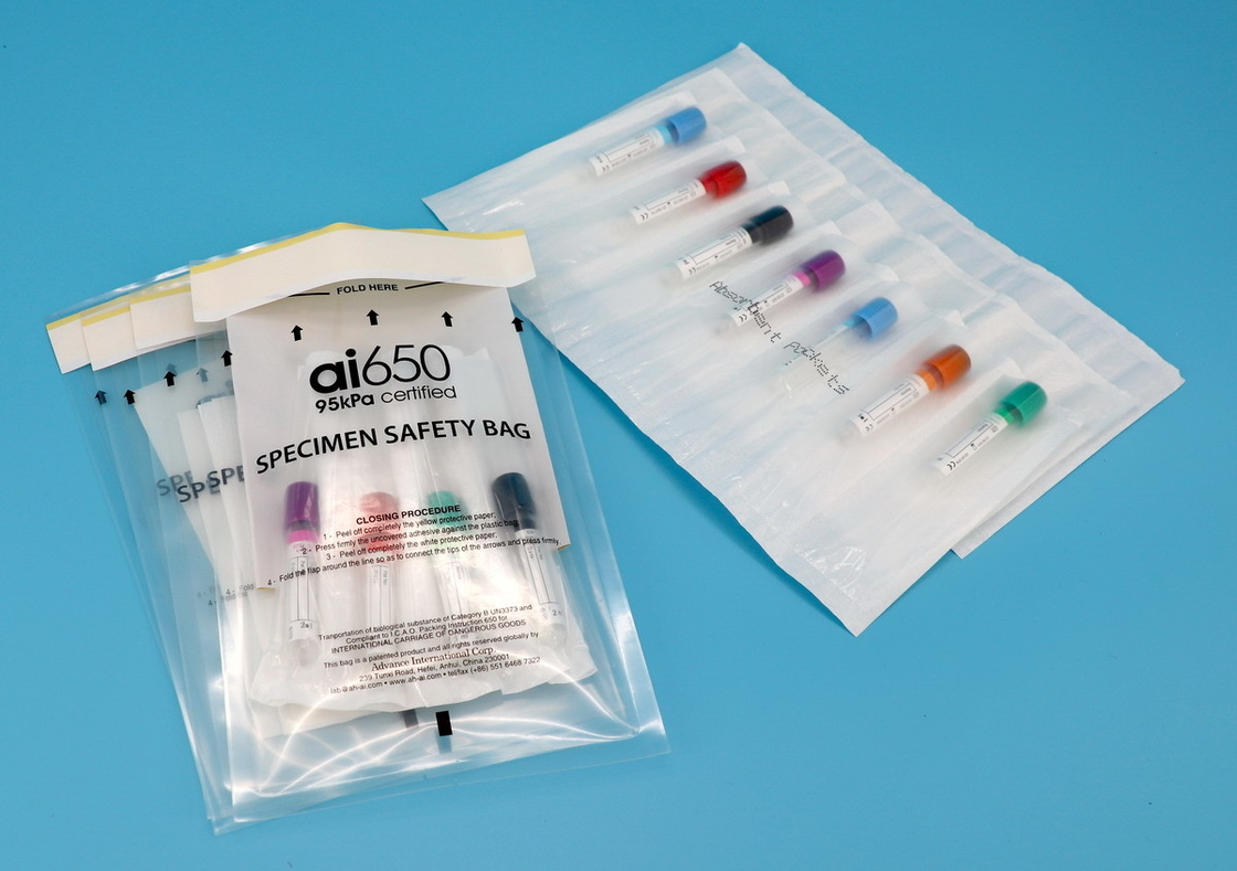Bolsas de riesgo biológico de 95 kPa con resistencia a los rayos UV y para la eliminación de desechos médicos