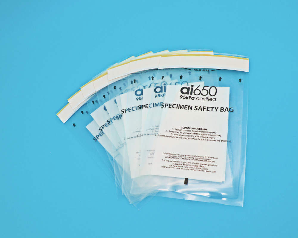 Bolsas de LDPE de 95 kPa con tapa de cremallera de alta absorción para la recogida de muestras de orina