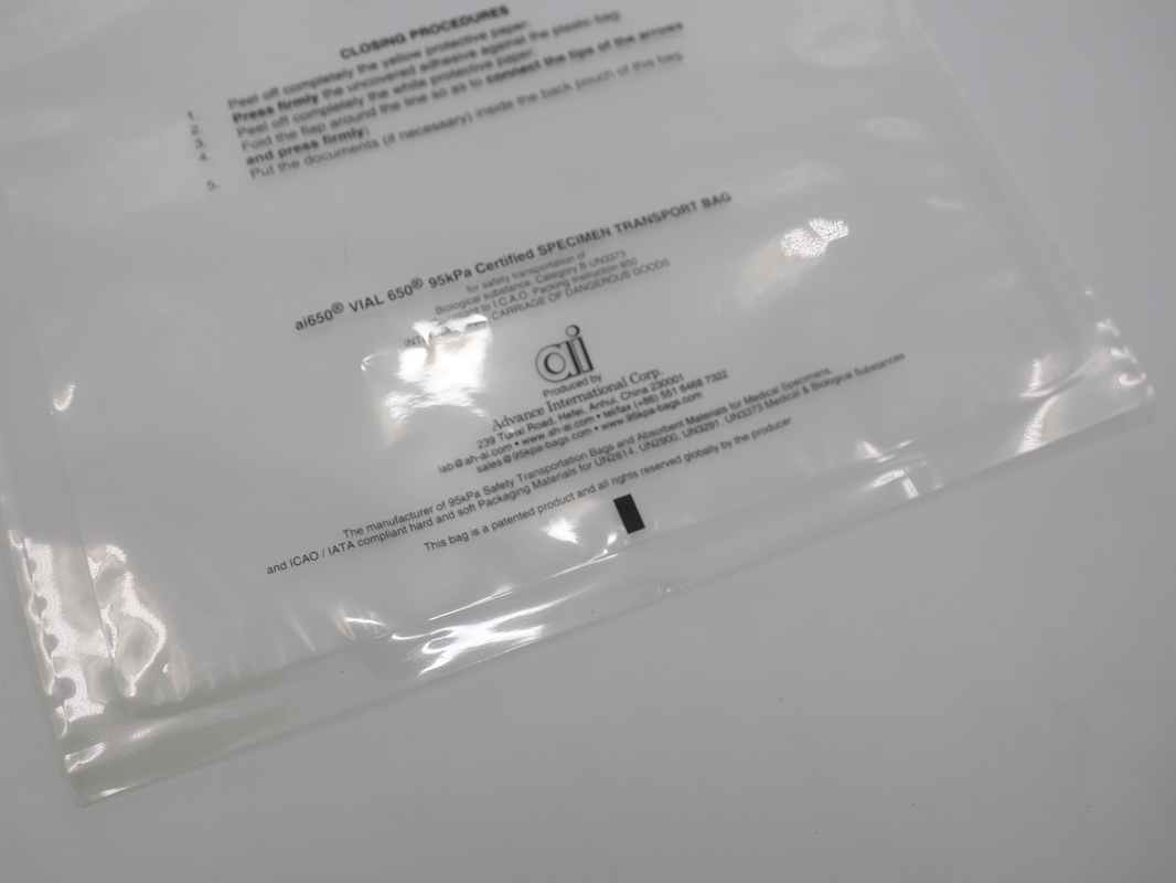 Bolsas de plástico de 95 KPa 6 x 6 pulgadas 240 ml y almohadillas de absorción Color blanco