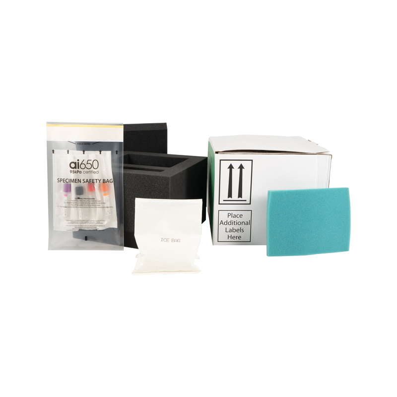 Conjunto de envío de muestras de caja aislada térmica médica de 95 kPa para uso en hospitales de laboratorio