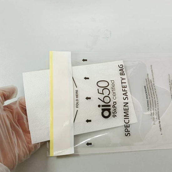 Caja de transporte de muestras redondas antibacterianas blancas reutilizables / mangas absorbentes 2 mm Envase de 10