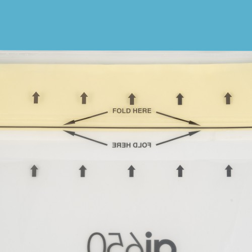 Bolsa de transporte de muestras médicas de 95kpa AI 650 con cerradura y etiqueta de riesgo biológico