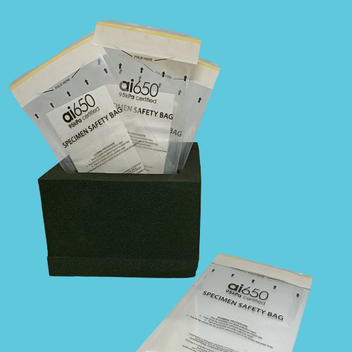 95kpa Bolsa de muestras de LDPE de grado médico Seguridad Sellado impermeable Embalaje Cerradura con cremallera Muestra de fármaco Envase de riesgo biológico