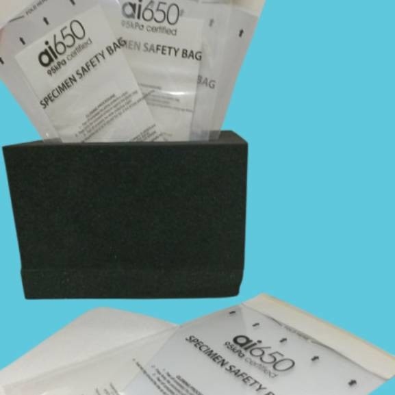 Muestra de laboratorio desechable a prueba de agua transporte de hospital personalizar antibióticos médicos 3 / 4 capas 95kpa muestras bolsa de riesgo biológico con bolso de documentos