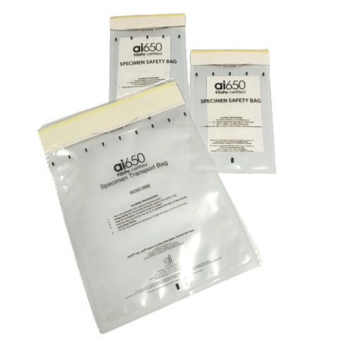 Bolsa de muestras de 95 kPa Bolsas médicas de recogida de muestras duraderas a prueba de fugas para un transporte seguro