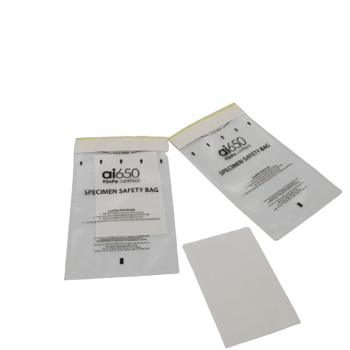 Saco de muestras de 95 kPa, duradero y a prueba de fugas para uso médico y de laboratorio