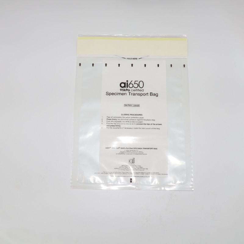 Bolsas de muestras transparentes de alta presión de 95 kPa Resistencia industrial Diseño duradero para muestras biológicas y materiales peligrosos