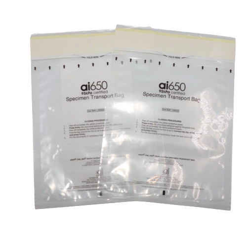 Bolsa de almacenamiento de muestras médicas de alta resistencia de 95 kPa con sello seguro para muestras clínicas