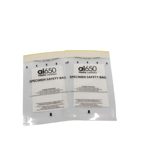 Bolsillos de laboratorio de doble uso bolsas desechables de recogida de muestras de tres capas bolsas de canguro bolsas de muestras de 95kpa
