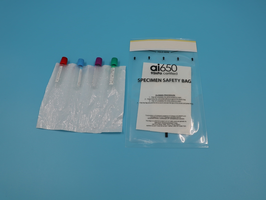 En el caso de las muestras de plástico de laboratorio de color amarillo de 6x9 pulgadas con cierre por cerradura