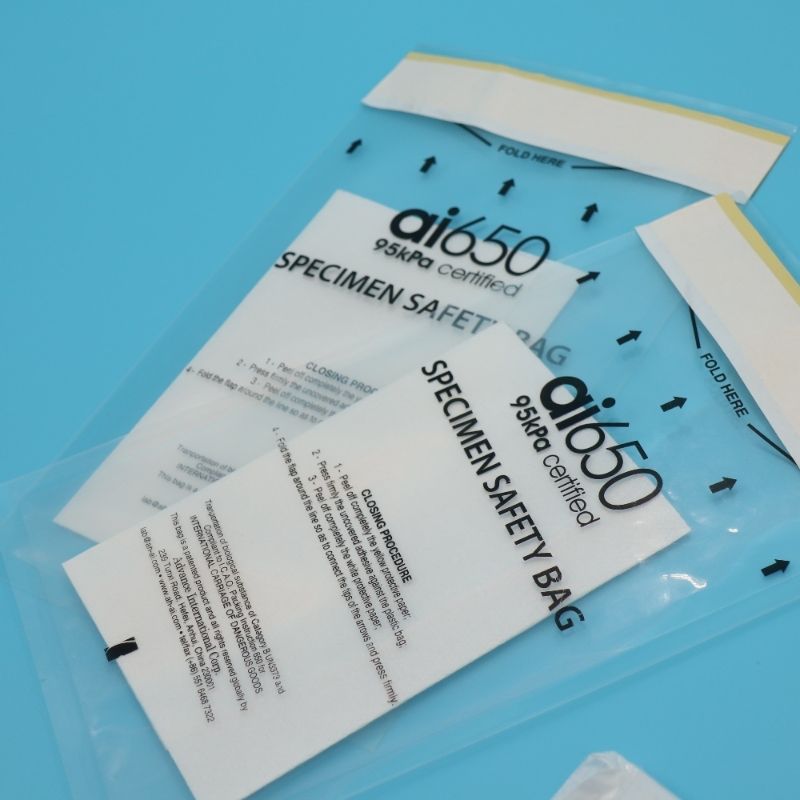 Bolsas de muestras AIC de grado médico AI 650 modelo para bolsas de transporte de muestras de laboratorio seguras