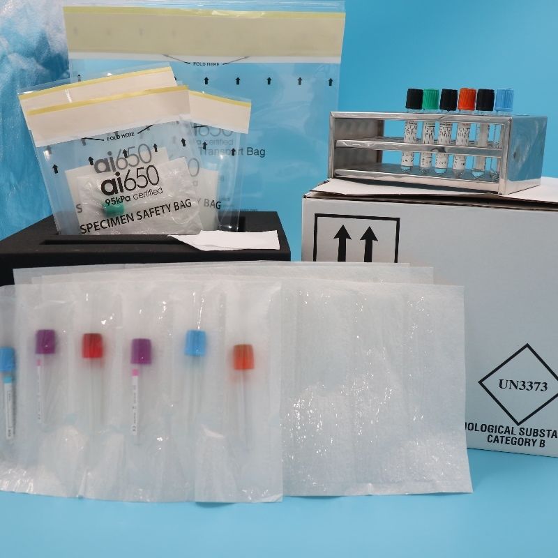 Bolsas de transporte de muestras médicas a prueba de fugas, bolsas con cierre hermético para materiales biológicos peligrosos, para muestras de sangre, recolección de orina y uso en laboratorio