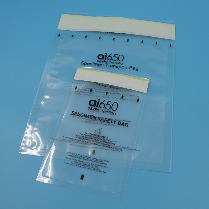 95 kPa Bolsa de transporte de muestras con UN 2814 UN 2900 UN 3373 Cumplimiento e instrucciones de embalaje de la OACI 650