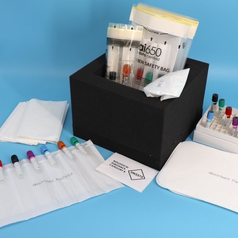 Disposable Medical Specimen Bag Ideal For Freezer Shipping Boxes & Refrigerant Transportation Systems Temperature-Controlled Packaging Solution