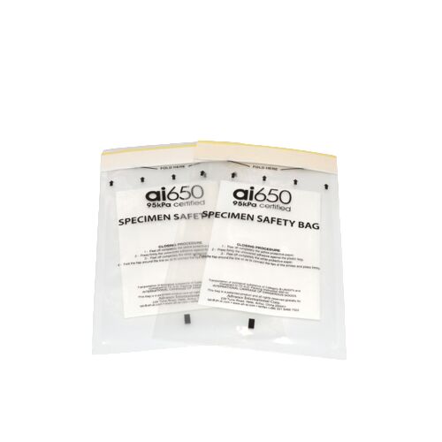 Bolsa para muestras adhesiva de 95 kpa para laboratorio, capa 3, con cierre hermético, bolsa de transporte de muestras de bioriesgo, ideal para cajas de transporte de muestras y bolsas de residuos de bioriesgo