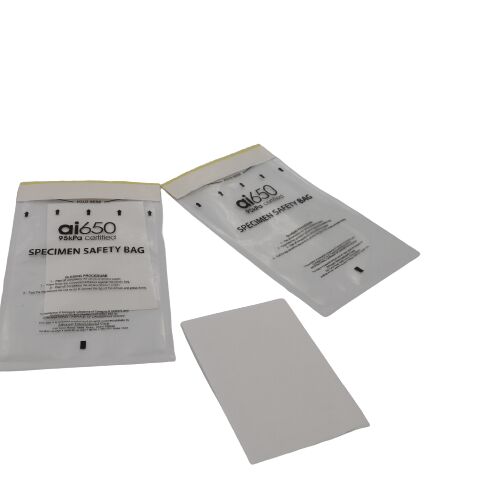 Bolsa de muestras con bolsillo de 95kpa de riesgo biológico Caja de transporte de muestras Conjunto de caja de muestras, bolsas de transporte de muestras de riesgo biológico para laboratorio Bolsa de muestras