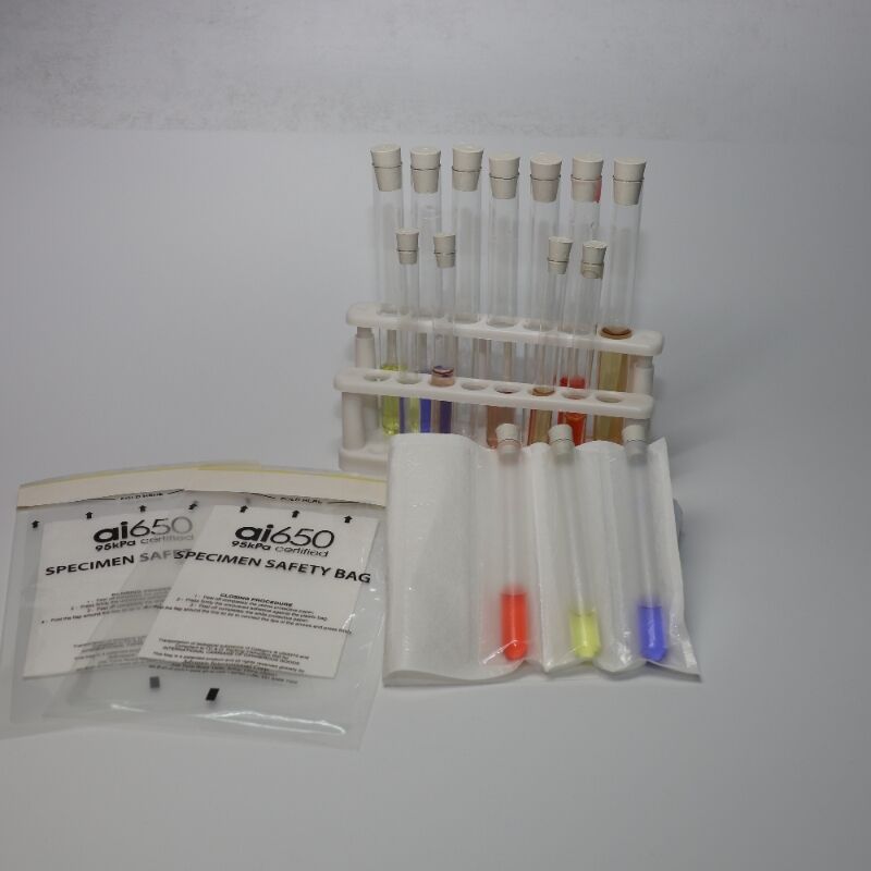 Bolsa absorbente con 7 opciones de compartimentos para transporte de muestras de laboratorio