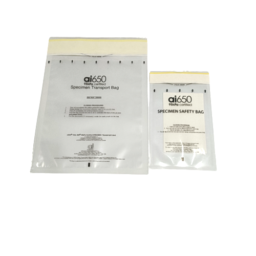 Bolsa de absorción de múltiples ranuras para el transporte de muestras en tubos Bolsa desechable de muestras de riesgo biológico con cierre a prueba de fugas