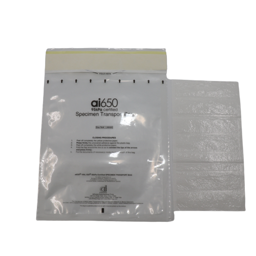Bolsas de absorción para muestras blancas, estériles y de laboratorio para muestras de diagnóstico