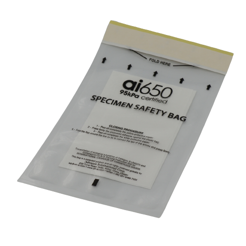 Funda Absorbente de 7 Ranuras para Transporte de Muestras de Laboratorio Médico