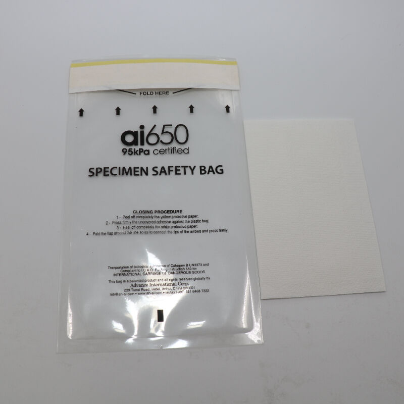 Funda de bolsillo absorbente de varios tamaños para 4 o 7 tubos de muestra, diseño de contención de fugas