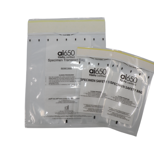 Bolsillo Absorbente para Muestras de Riesgo Biológico con 4 Ranuras Desechable, Grado Médico, Perfecto para Almacenamiento de Tubos de Muestra