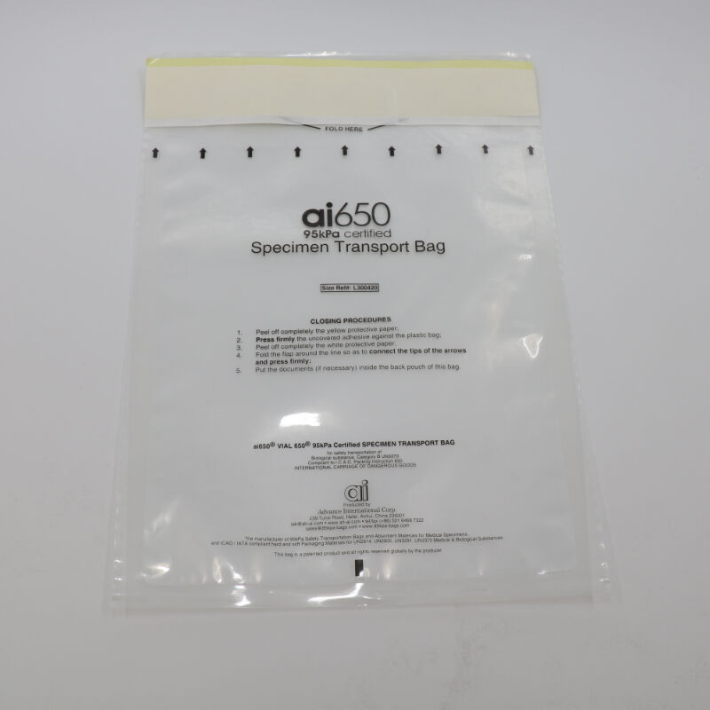 Laboratorio Médico 7 Ranuras Alta Absorción Bolsillo Seguro y Protegido para Manejo de Muestras Infecciosas