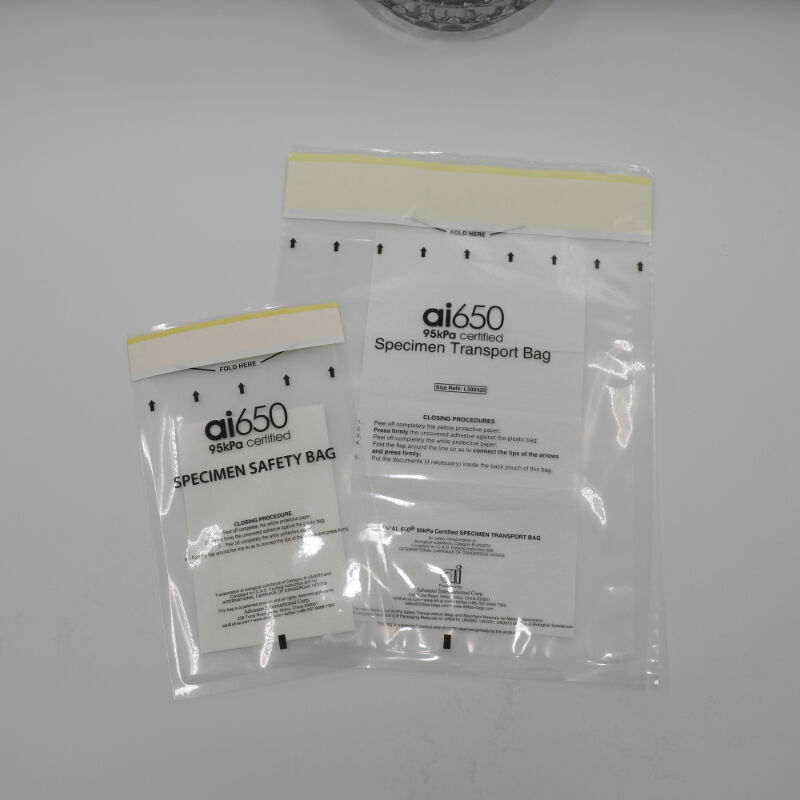 Sample Transport Bag For Life Science, 95kPa Compliant Specimen Transport Bag, KPA Bag, Absorbent Bag For Transportation Of Blood Samples To The Lab And Tissue Sample Transport