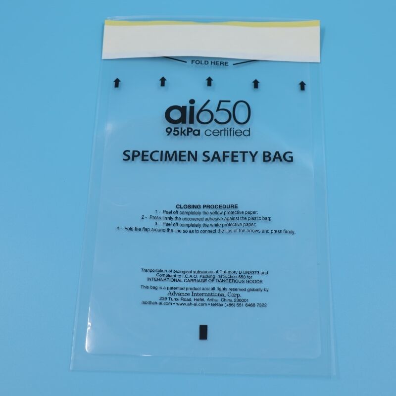 Bolsa de envío de especímenes para transporte aéreo de laboratorio 95kPa de embalaje de transporte de muestra de Categoría A