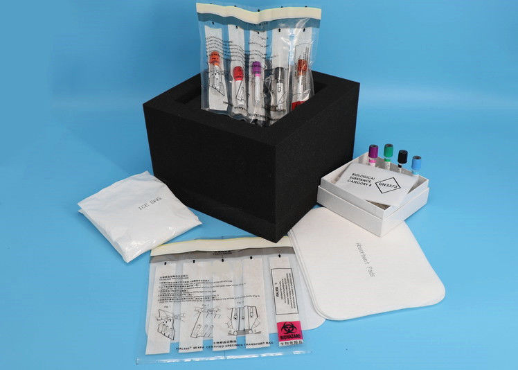 Presión transparente del bolso del transporte del espécimen del Biohazard del color 95kPa resistente