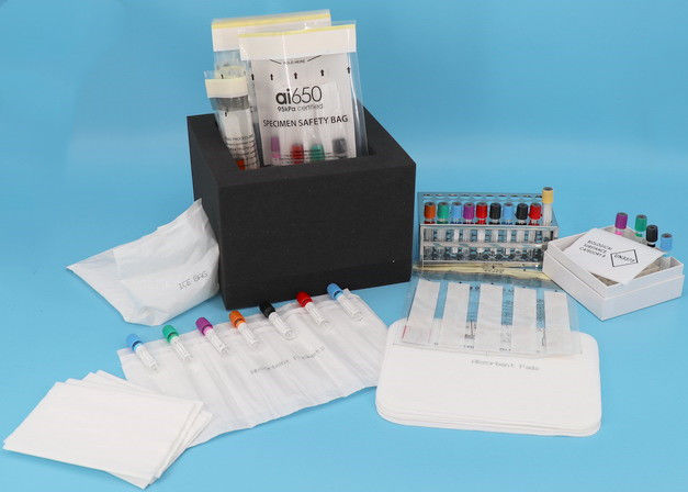El equipo de la colección de espécimen/del transporte aéreo proporciona las muestras completas de la prueba para el laboratorio