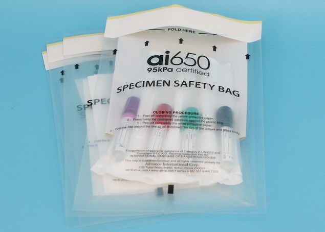 X bolsos transparentes/cartón del espécimen 95kPa del bolso de gran tamaño del transporte 100